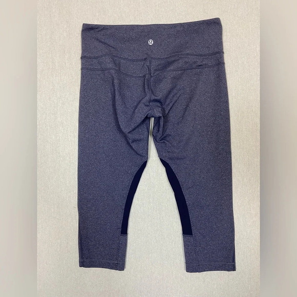 Lululemon Athletica 2 toned cropped leggings Sz 10 - Picture 2 of 6